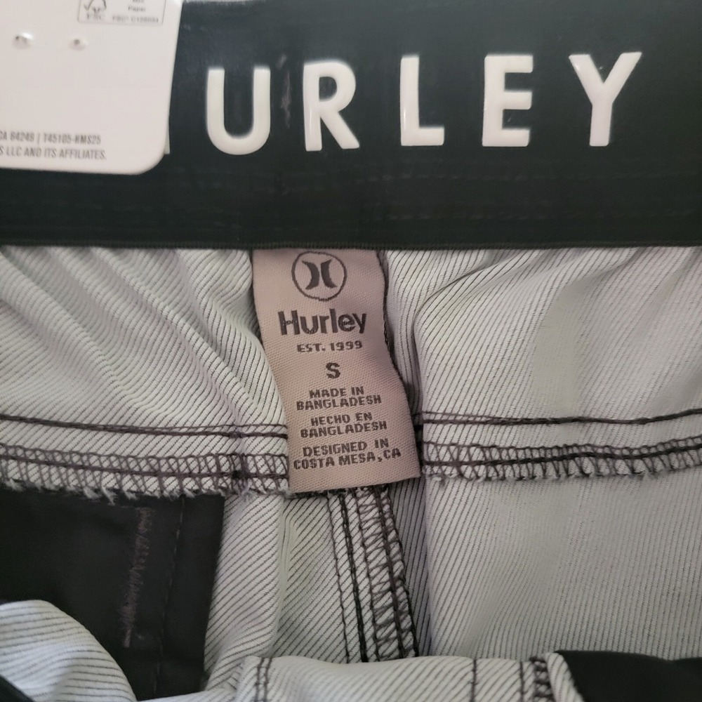 Hurley Pacer Stretch‎ Twill Jogger Pants Drawstring Gray Mens Size S